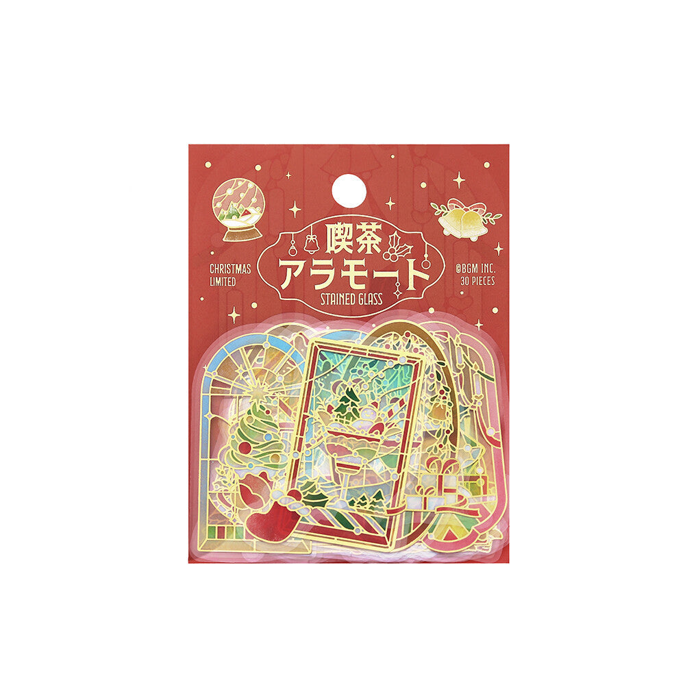 BGM - Clear Stickers - Christmas Limited - Stained Glass - Cafe a la Mode - Glow