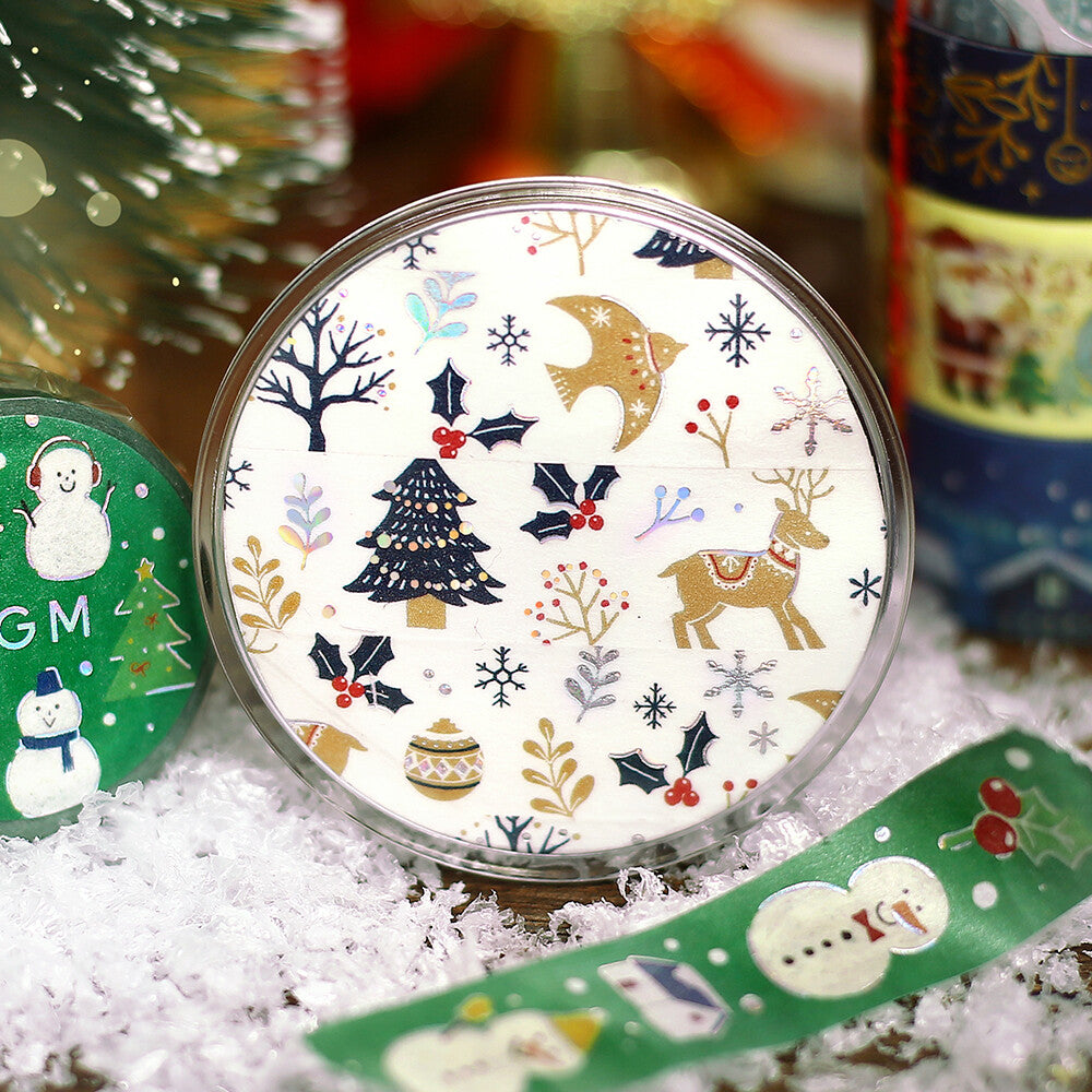 BGM - 15mm Washi Tape - Christmas Limited - Christmas Forest