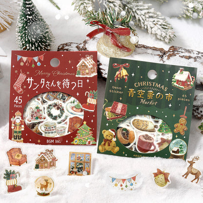 BGM Flake Stickers - Christmas Limited - Christmas Market