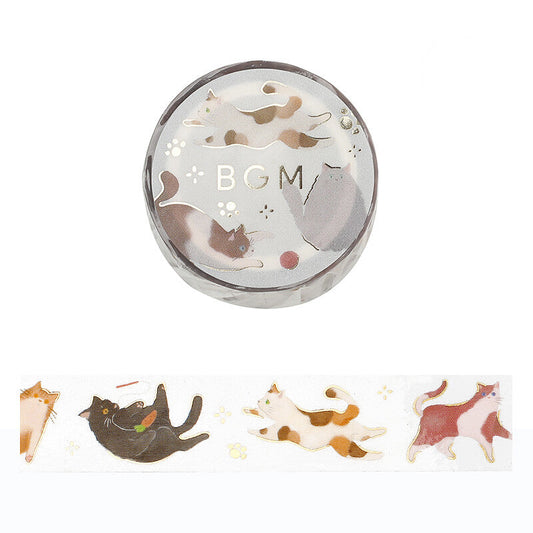 BGM Clear Tape - Cat Play
