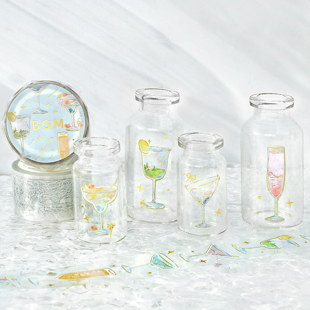 BGM Clear Tape - Cocktails
