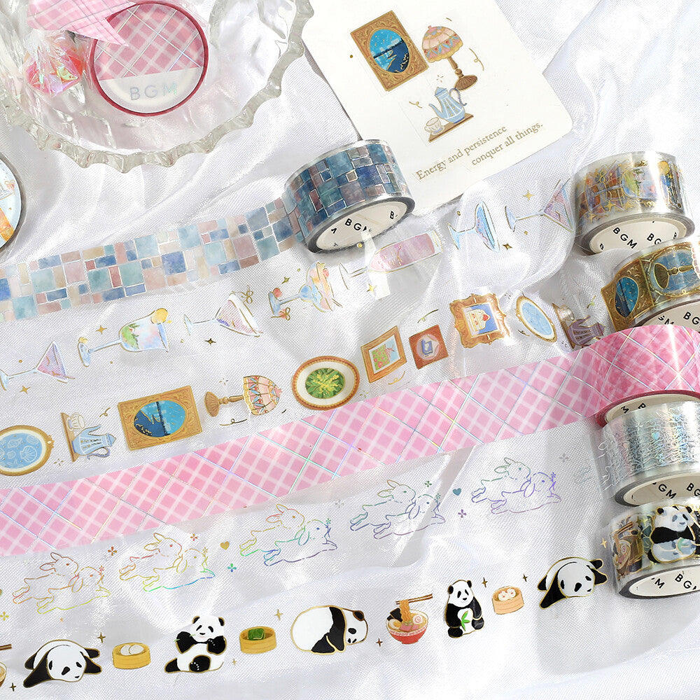 BGM Clear Tape - Tile Pattern