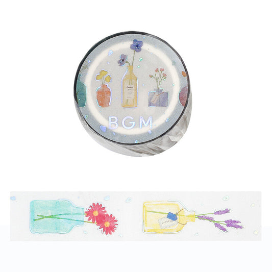 BGM Clear Tape - Single-Flower Vase