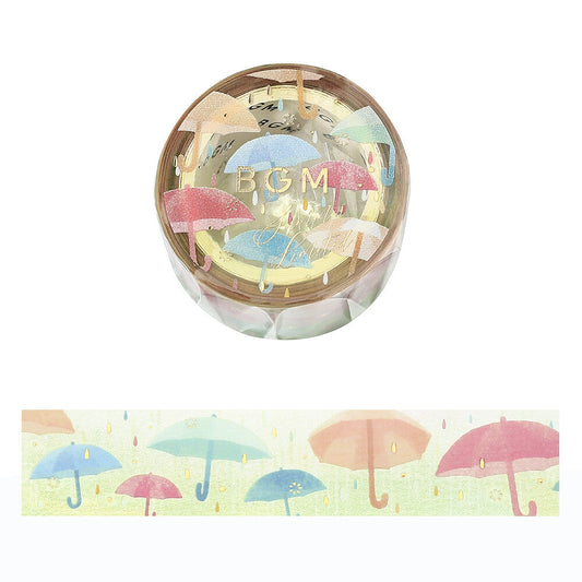 BGM Clear Tape - Summer Limited - Colorful Umbrellas