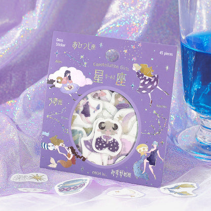 BGM Flake Stickers - Constellation Girls - Aquarius Pisces Aries