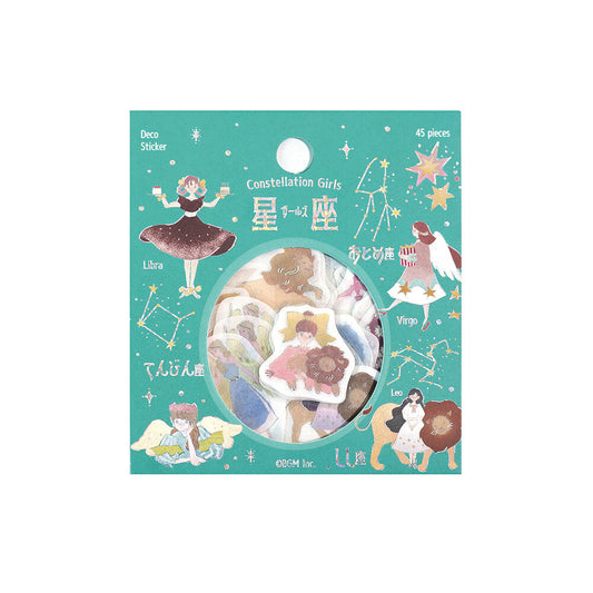 BGM Flake Stickers - Constellation Girls - Leo Virgo Libra