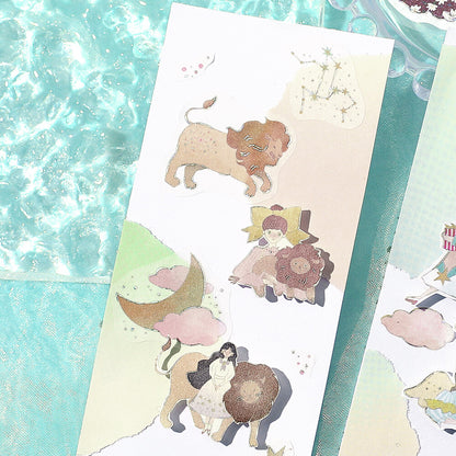 BGM Flake Stickers - Constellation Girls - Leo Virgo Libra