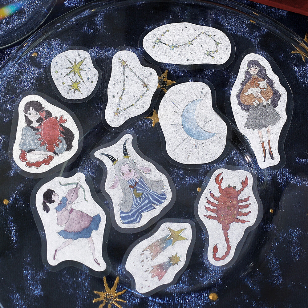 BGM Flake Stickers - Constellation Girls - Scorpio Sagittarius Capricorn