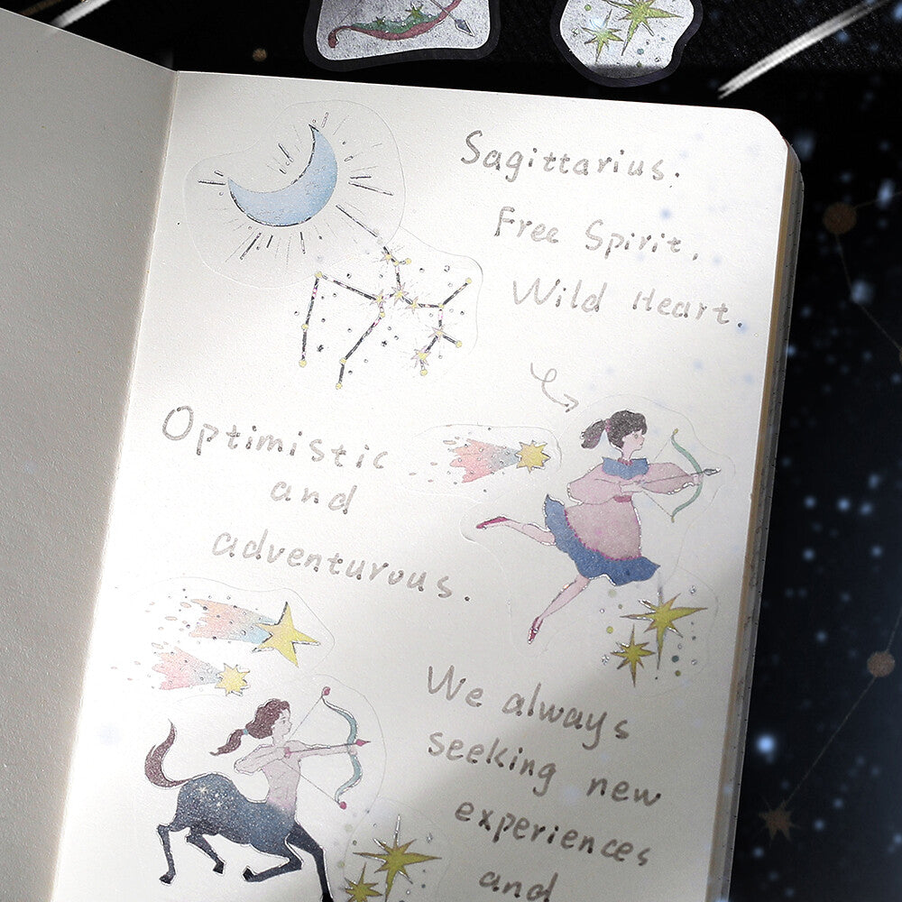 BGM Flake Stickers - Constellation Girls - Scorpio Sagittarius Capricorn