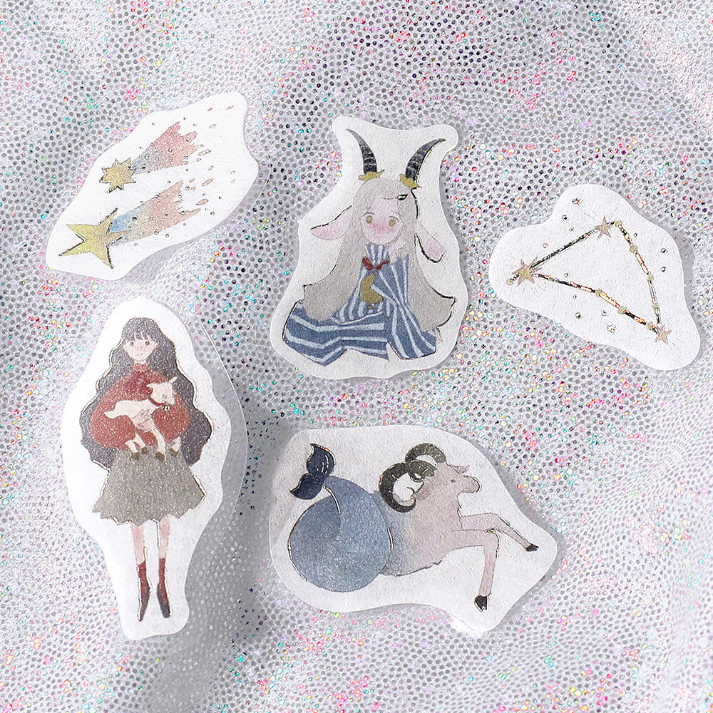 BGM Flake Stickers - Constellation Girls - Scorpio Sagittarius Capricorn