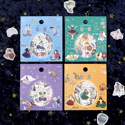 BGM Flake Stickers - Constellation Girls - Scorpio Sagittarius Capricorn