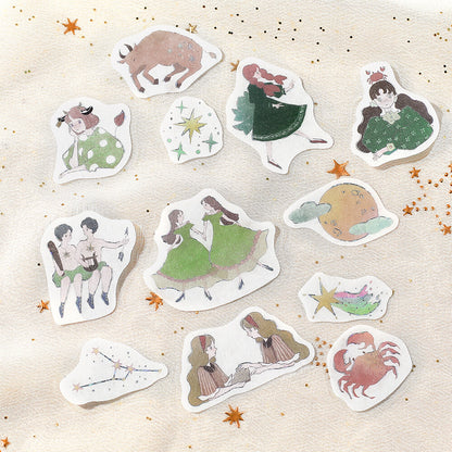 BGM Flake Stickers - Constellation Girls - Taurus Gemini Cancer