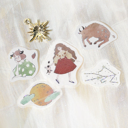 BGM Flake Stickers - Constellation Girls - Taurus Gemini Cancer
