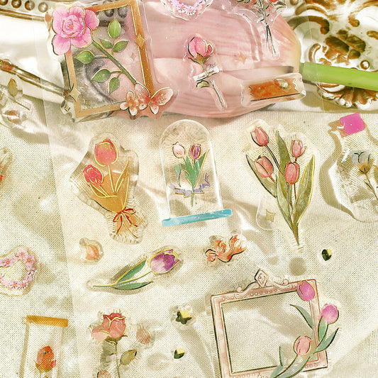 BGM Planner Stickers - Crystal Stickers - Garden