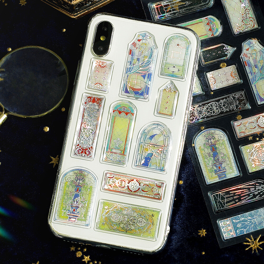 BGM Planner Stickers - Crystal Stickers - Stained Glass