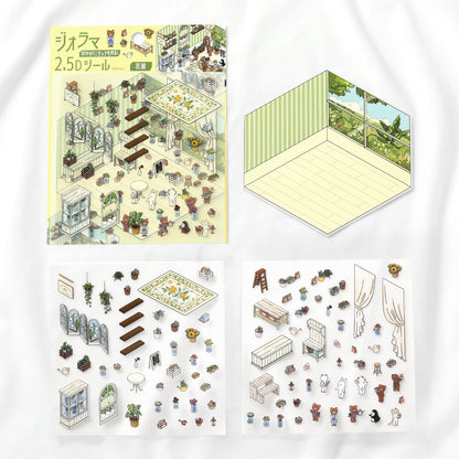 BGM - Flake Stickers - Diorama 2.5D Stickers Vol. 2 - Florist