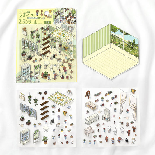 BGM - Flake Stickers - Diorama 2.5D Stickers Vol. 2 - Florist