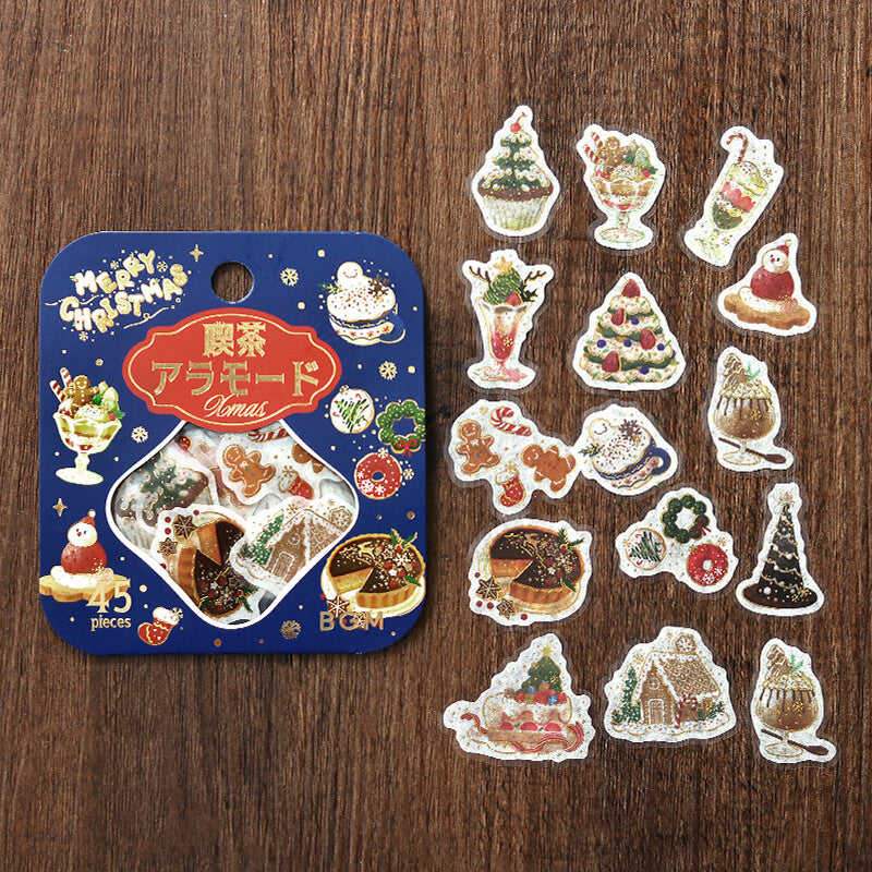 BGM Flake Stickers - Christmas Limited - Xmas Cafe