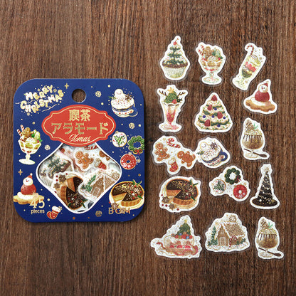 BGM Flake Stickers - Christmas Limited - Xmas Cafe