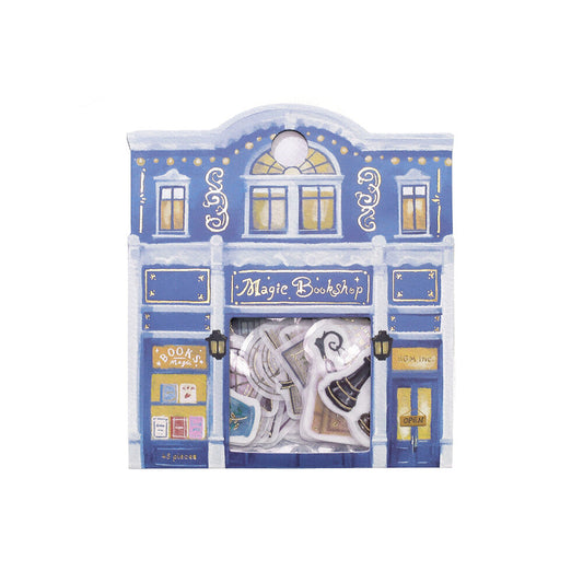 BGM Flake Stickers - Imaginary Shopping Street - Magic Bookshop