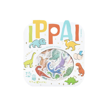 BGM Ippai Flake Stickers - Full of Dinosaurs!