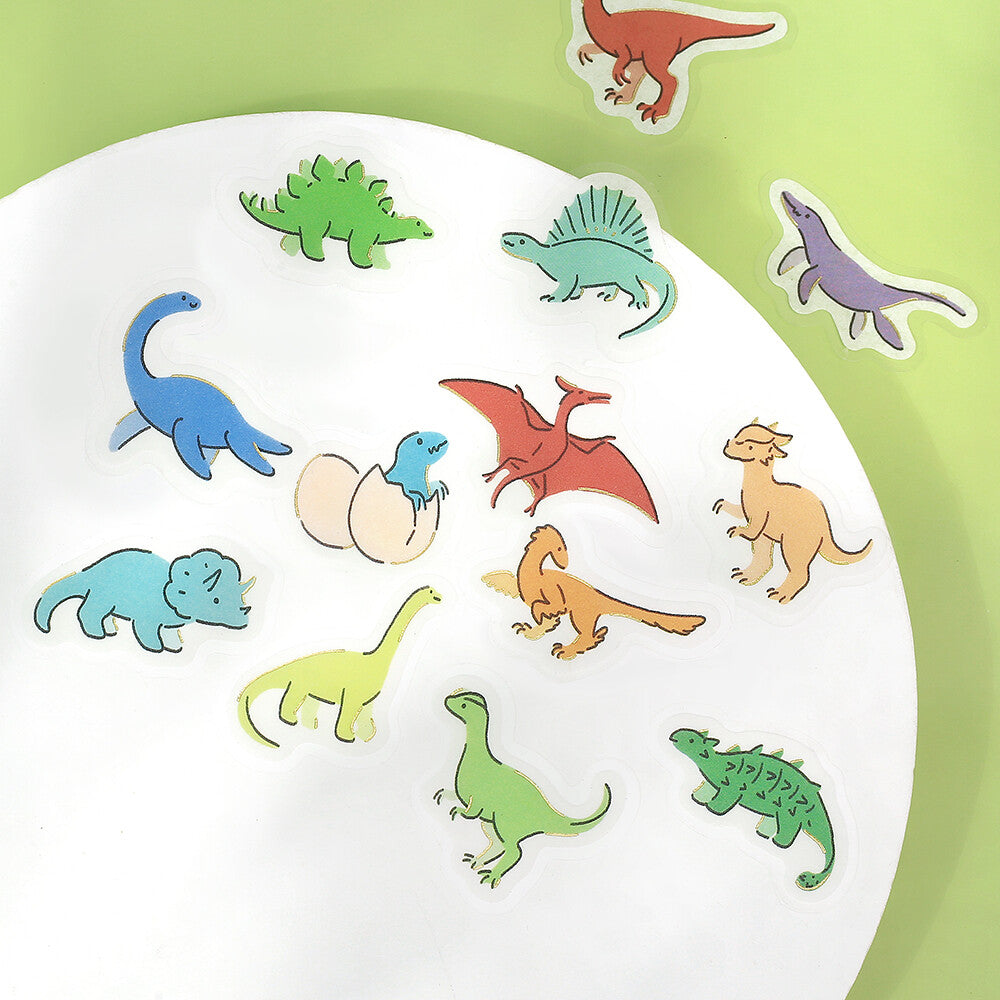 BGM Ippai Flake Stickers - Full of Dinosaurs!