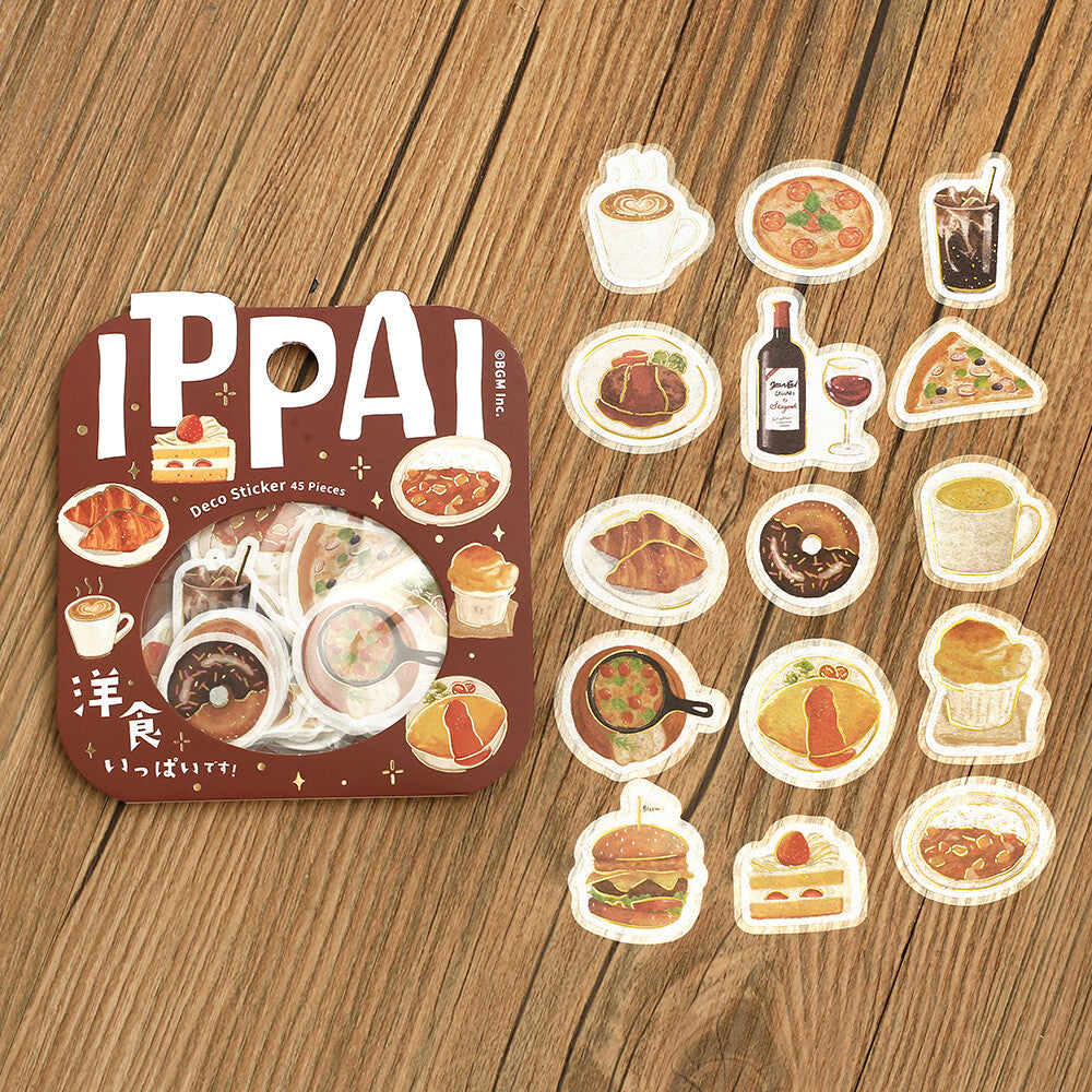 BGM Ippai Flake Stickers - Lots of Food!