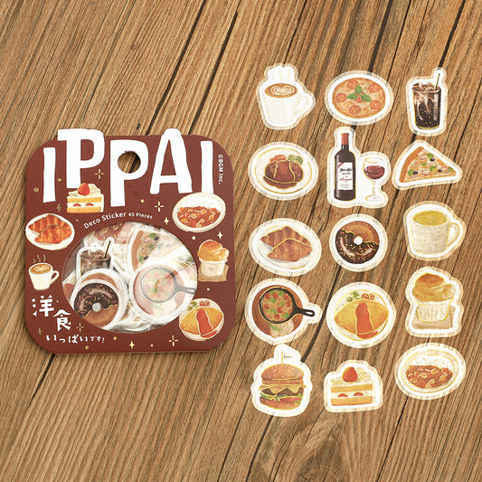 BGM Ippai Flake Stickers - Lots of Food!