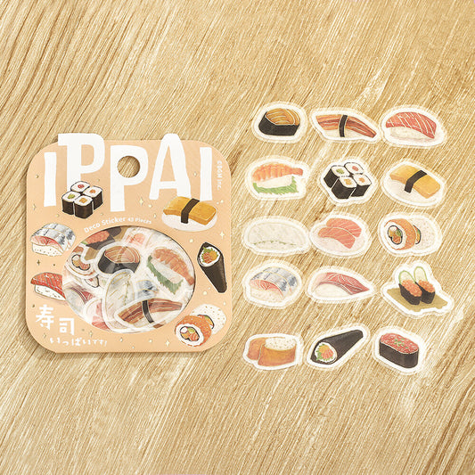 BGM Ippai Flake Stickers - Lots of Sushi!
