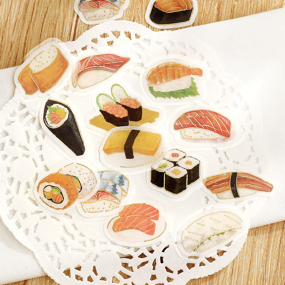 BGM Ippai Flake Stickers - Lots of Sushi!