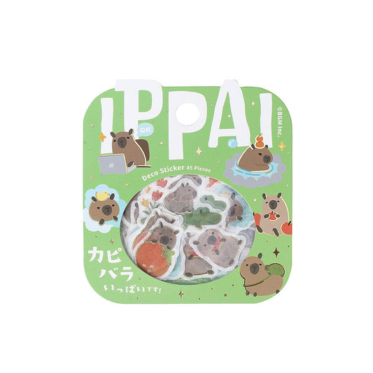 BGM Ippai Flake Stickers - Capybaras are all over the place!