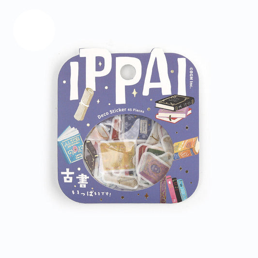 BGM Ippai Flake Stickers - Lots of Old Books