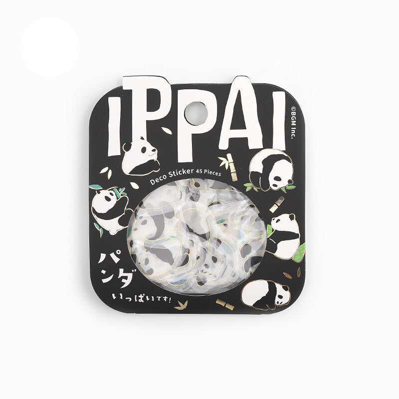 BGM Ippai Flake Stickers - Lots of Pandas!