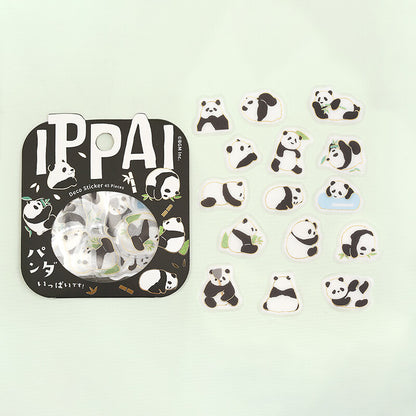 BGM Ippai Flake Stickers - Lots of Pandas!