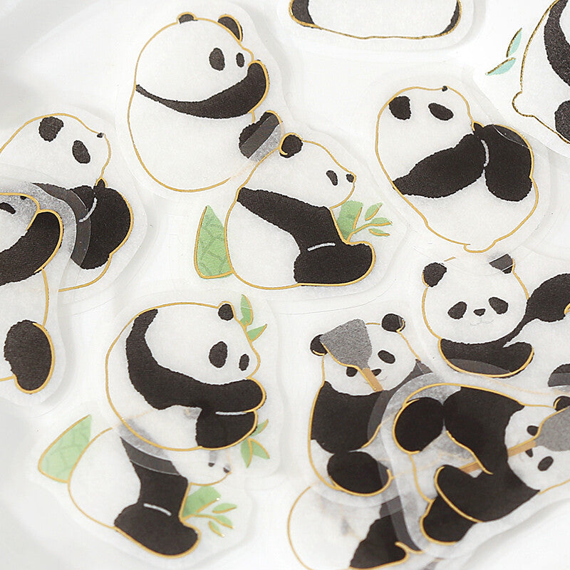 BGM Ippai Flake Stickers - Lots of Pandas!