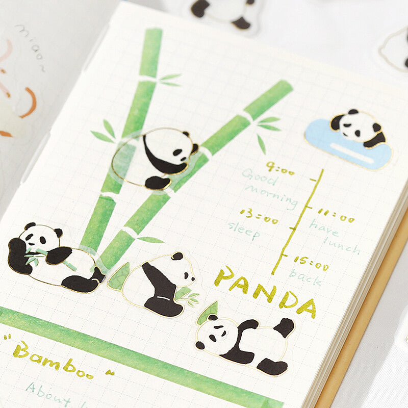 BGM Ippai Flake Stickers - Lots of Pandas!