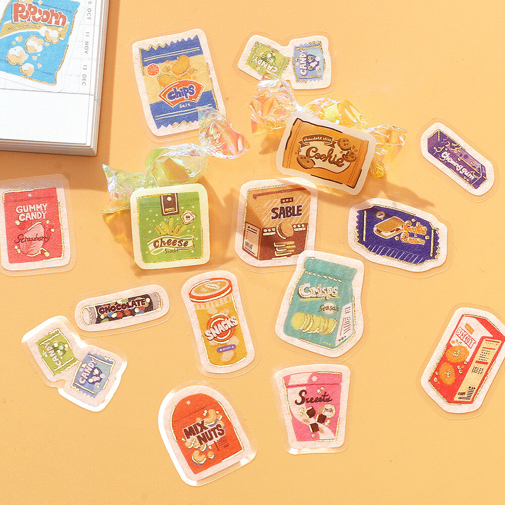 BGM Ippai Flake Stickers - Lots of Snacks!