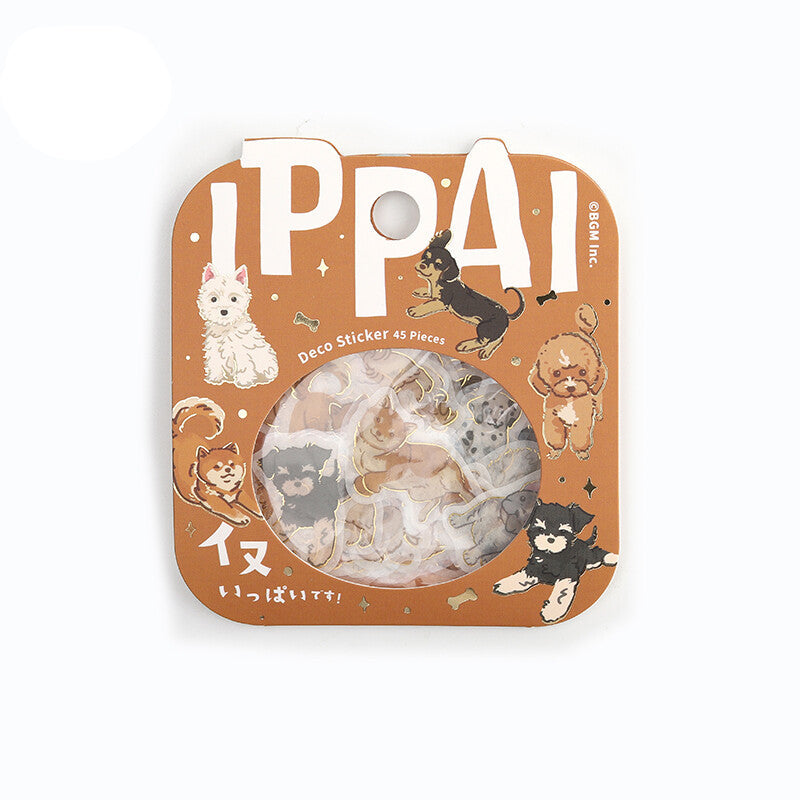 BGM Ippai Flake Stickers - Lots of Dogs!