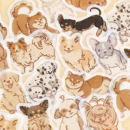 BGM Ippai Flake Stickers - Lots of Dogs!