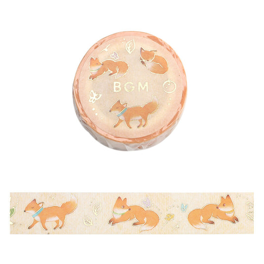 BGM Washi Tape - Leaves and Foxes