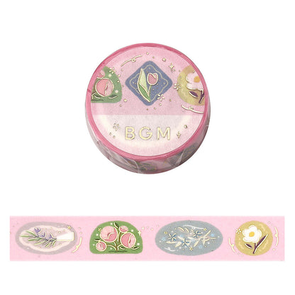 BGM - 15mm Washi Tape - Life Series - Flower Brooch