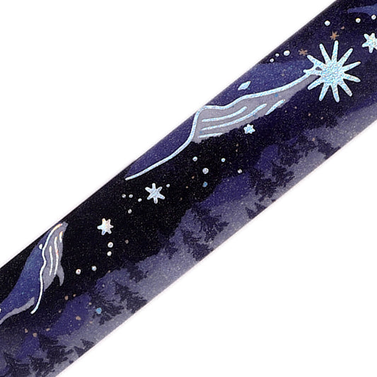 BGM - 15mm Washi Tape - Life Series - Whale in the Sea of Stars