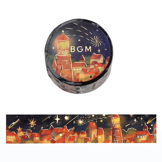 BGM Washi Tape - Night of Shooting Stars - Warm Lights