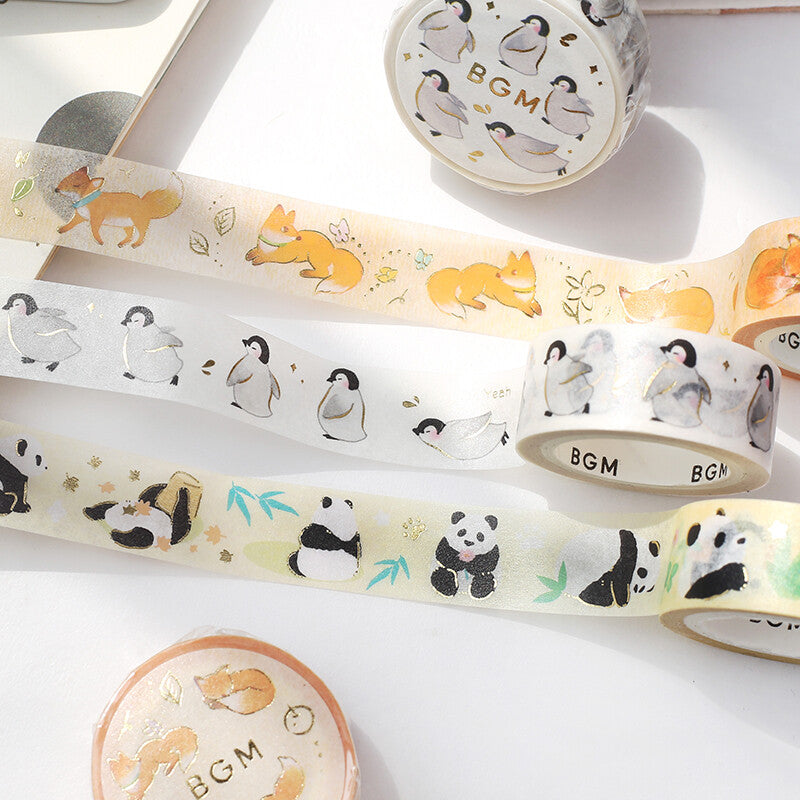 BGM Washi Tape - Leaves and Foxes