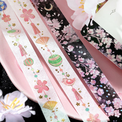 BGM Washi Tape - Sakura Limited - Tsukimi Sakura (Moon Viewing)