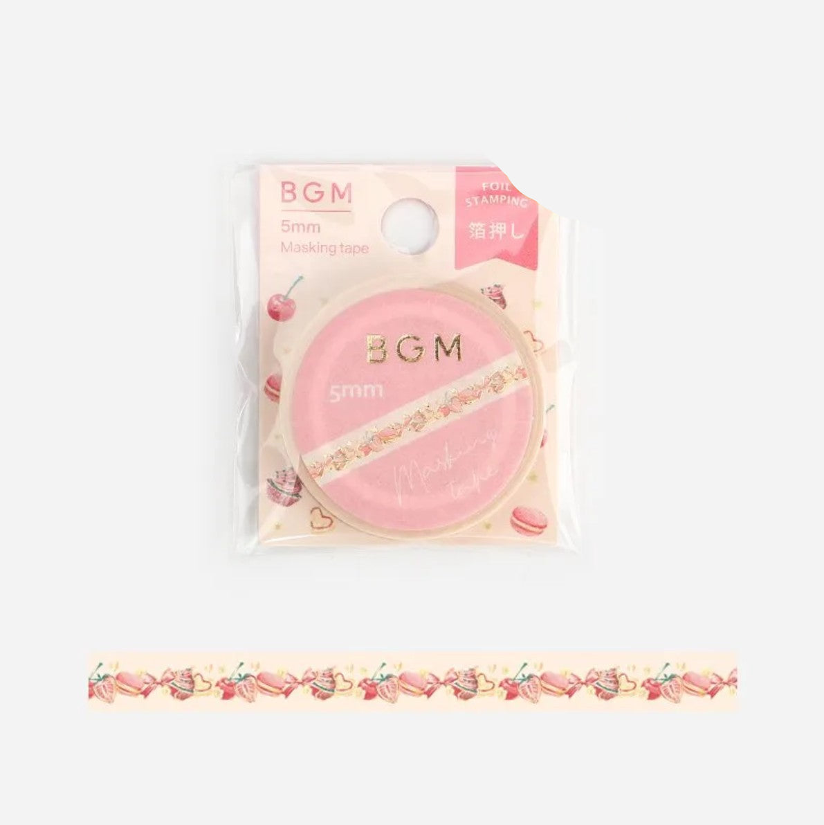 BGM Slim Washi Tape - Macaron