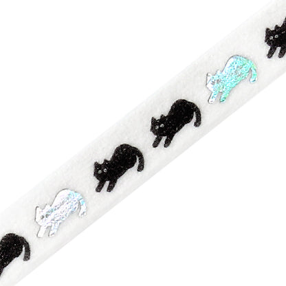 BGM Slim Washi Tape - Black Kitty