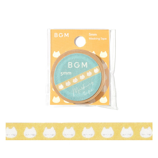 BGM Slim Washi Tape - Cats
