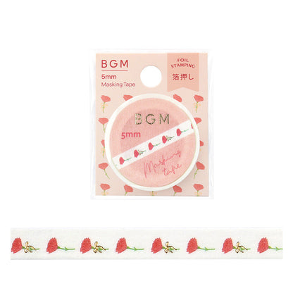 BGM Slim Washi Tape - Flower to Give