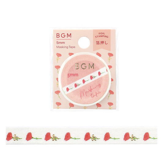 BGM Slim Washi Tape - Flower to Give